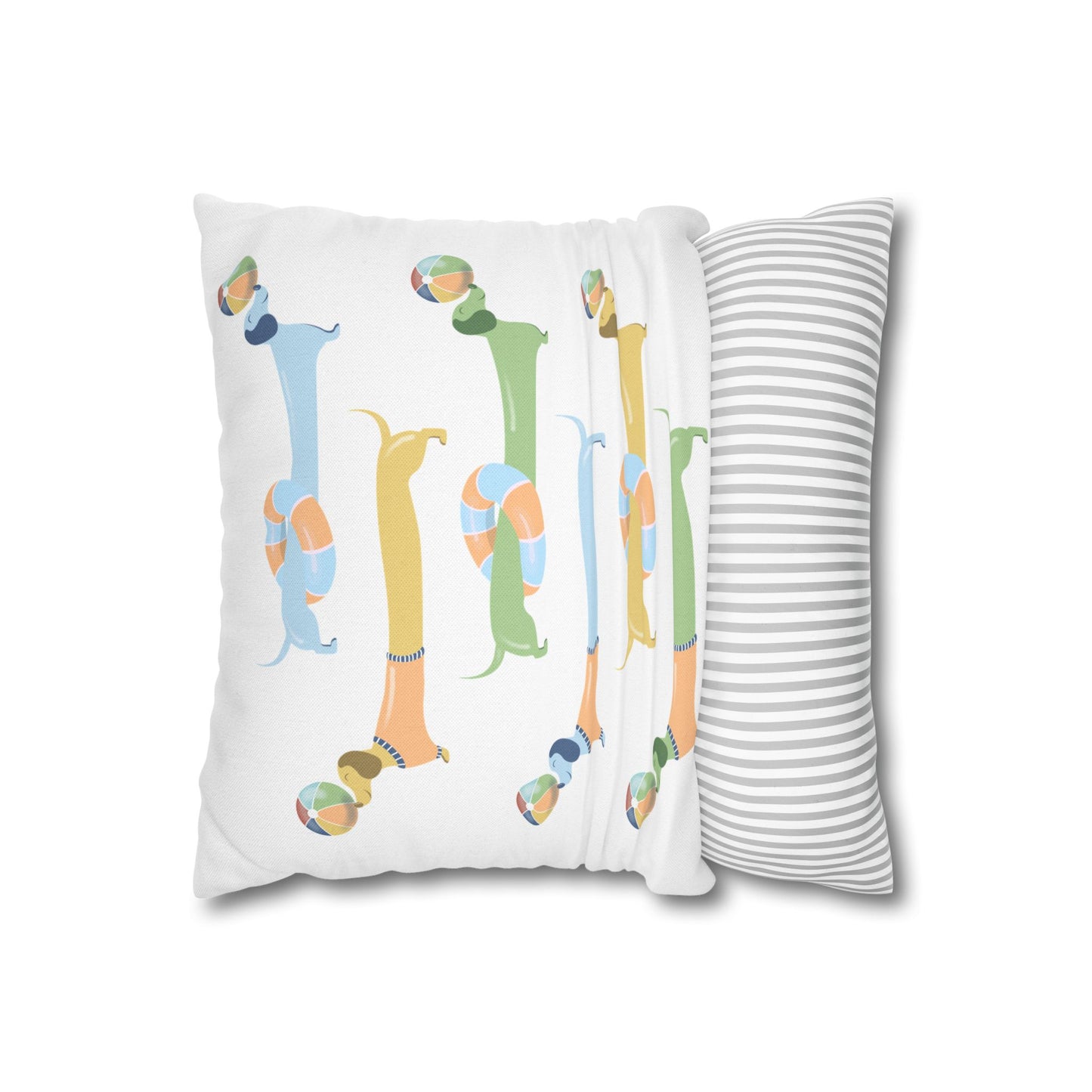Square Pillowcase - Doxie in the Sun Design