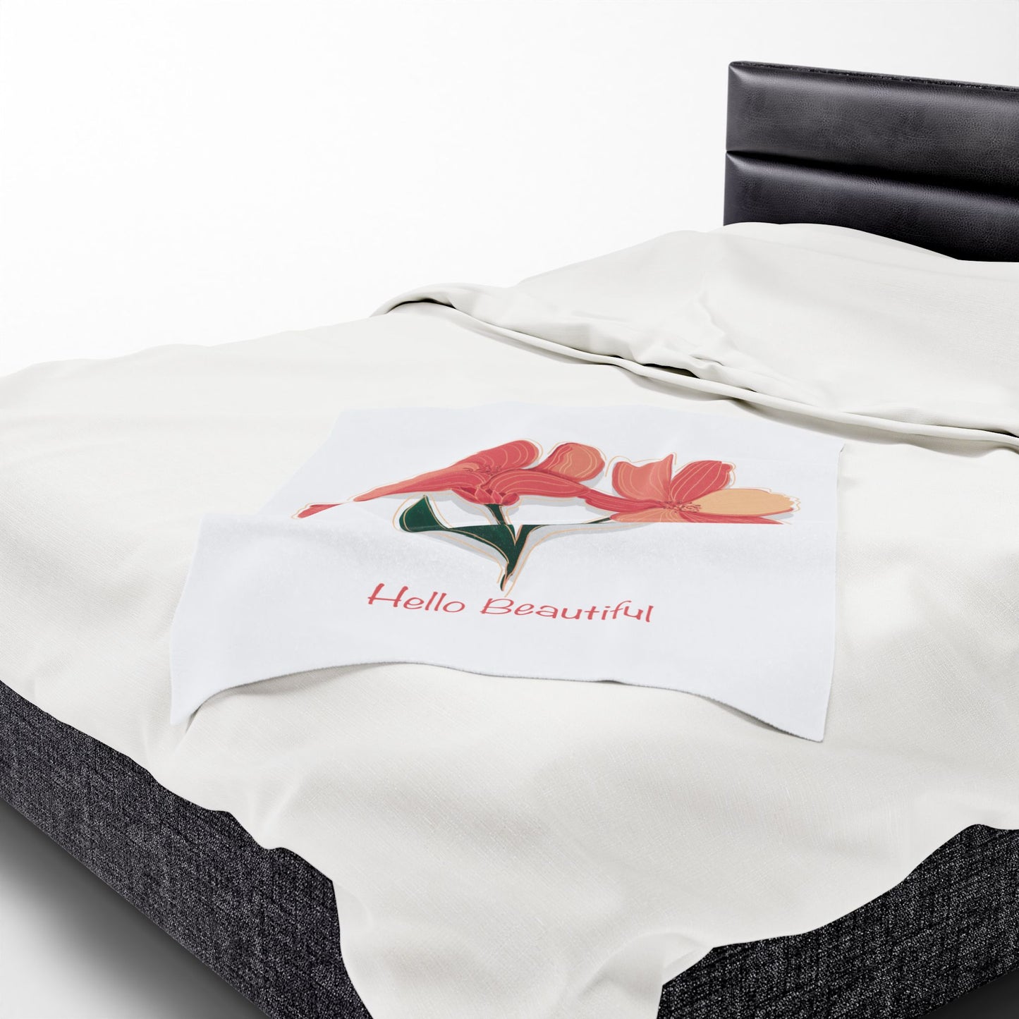 Plush Blanket - Floral Hello Beautiful Collection