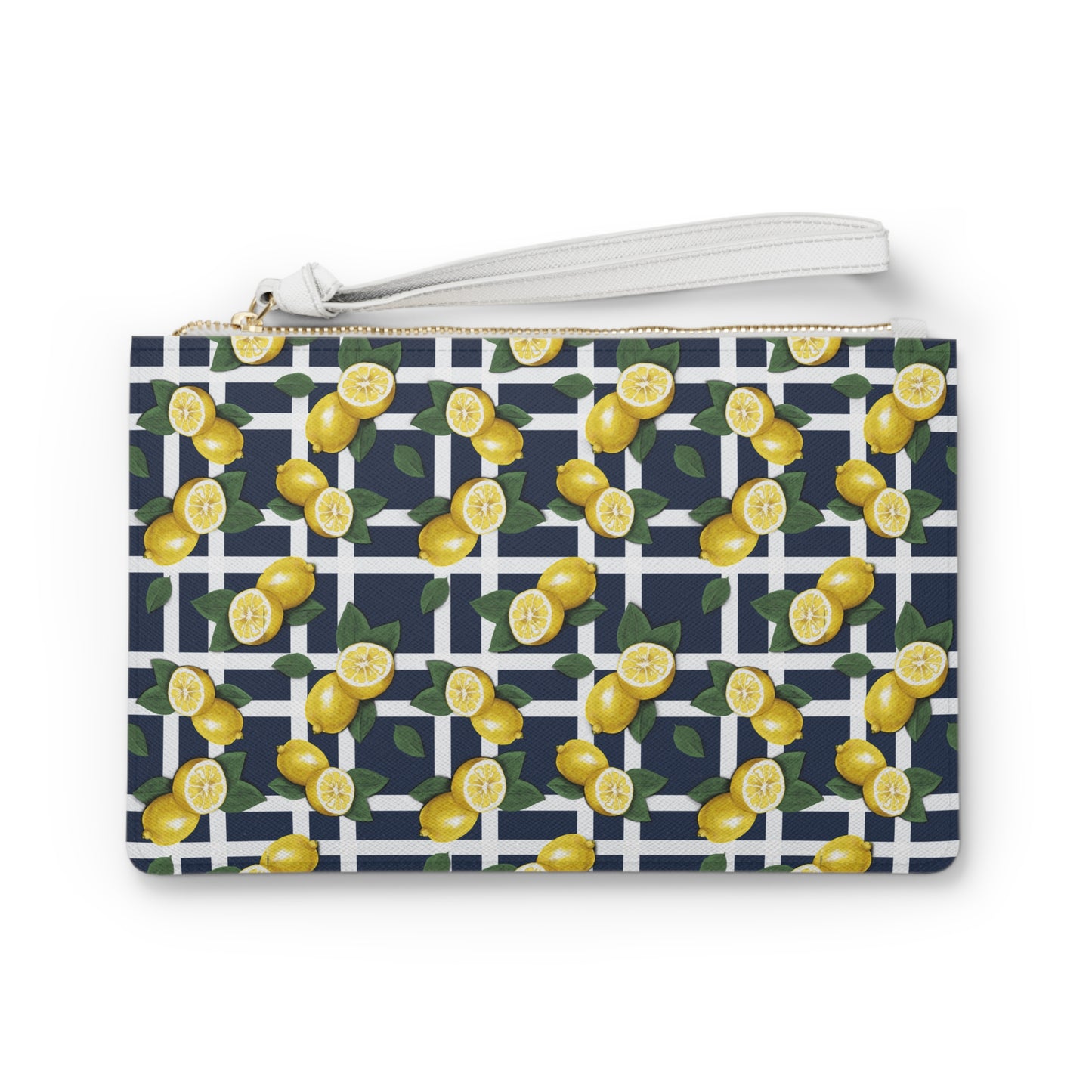 Lemon Print Clutch Bag - Stylish Summer Accessory for Casual Outings