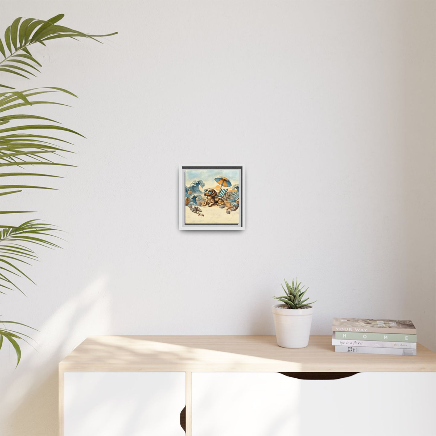 Dachshund on the Beach Wall Art