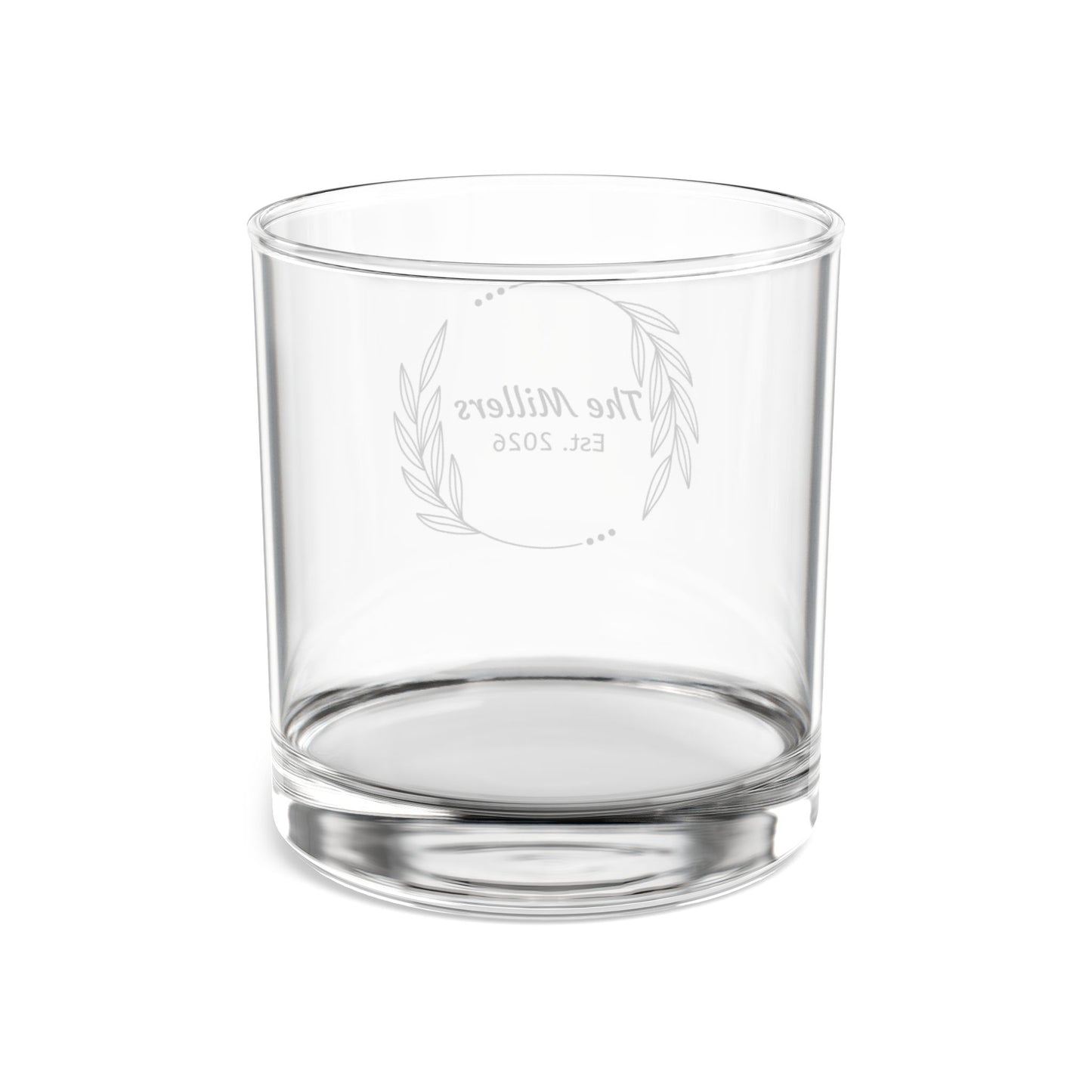 Engraved Personalized Rocks Glass 10oz Whiskey Tumbler Home Bar Custom Unique Gift Him Customized Drinkware Wedding Present Housewarming Gift