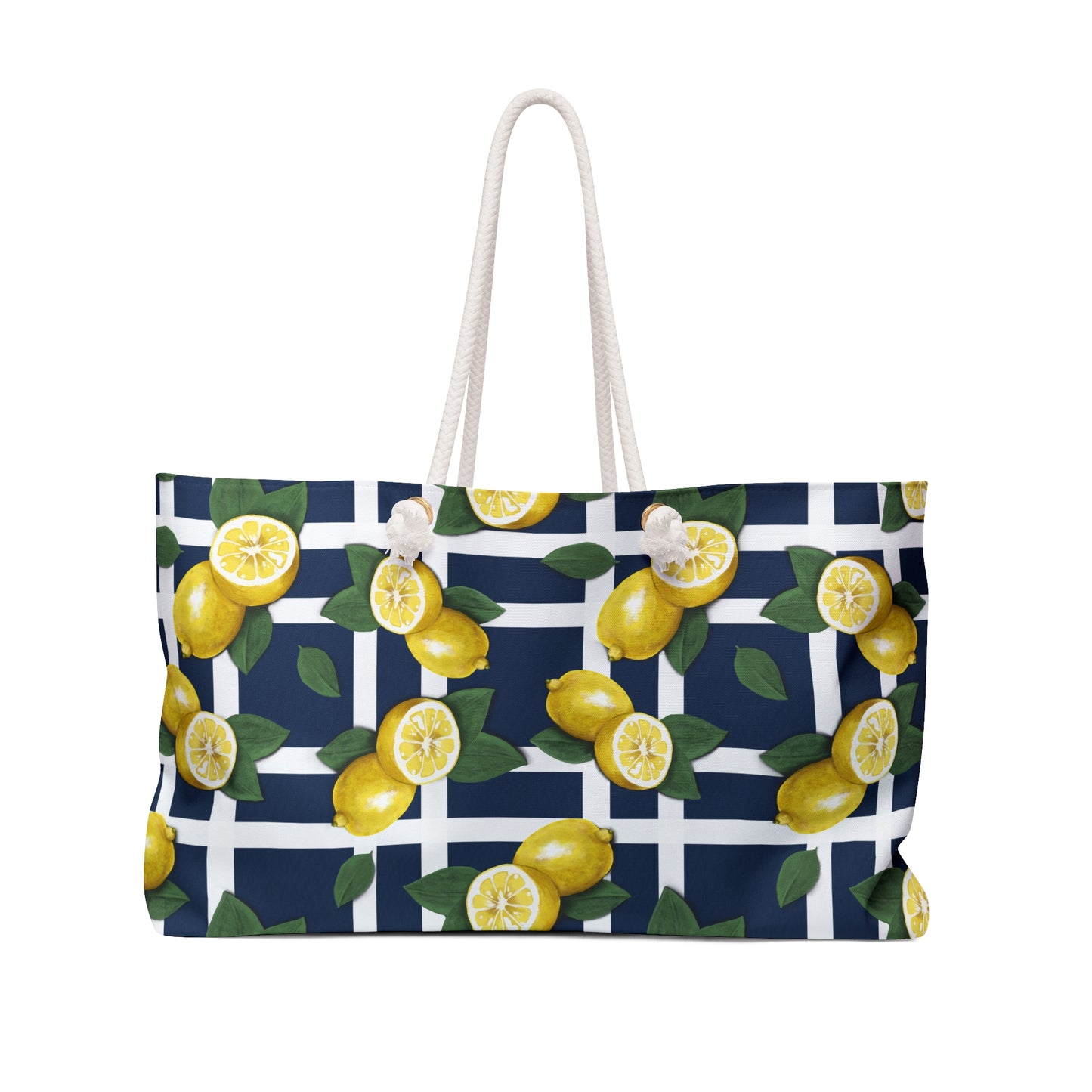 Lemon Weekender Bag- Large Tote Bag