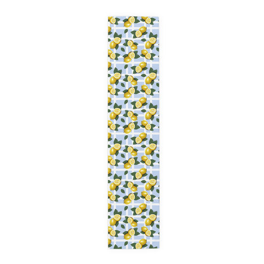 Lemonade Delight Table Runner - Vibrant Cotton/Poly Home Décor for Summer Gatherings