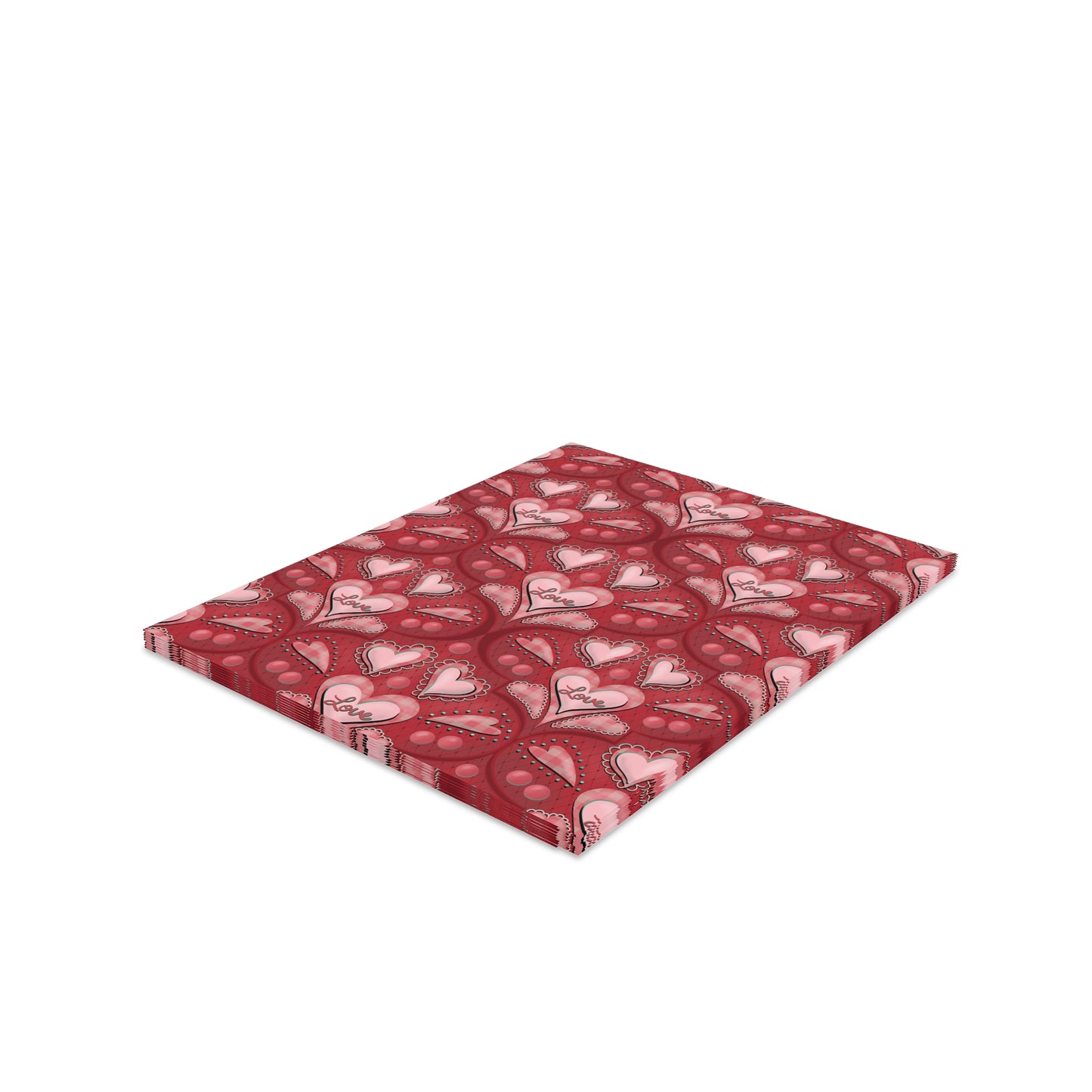 Greeting Cards Set - Red Valentine's Day Card Set (8, 16, and 24 pcs)