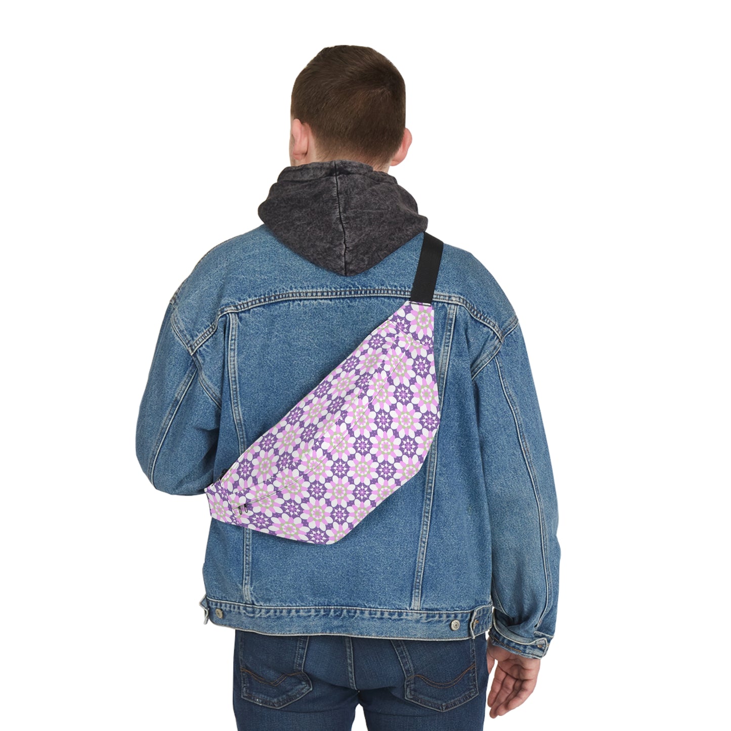 Pink Green & Purple Belt Bag, Fanny Pack, Sling Pack