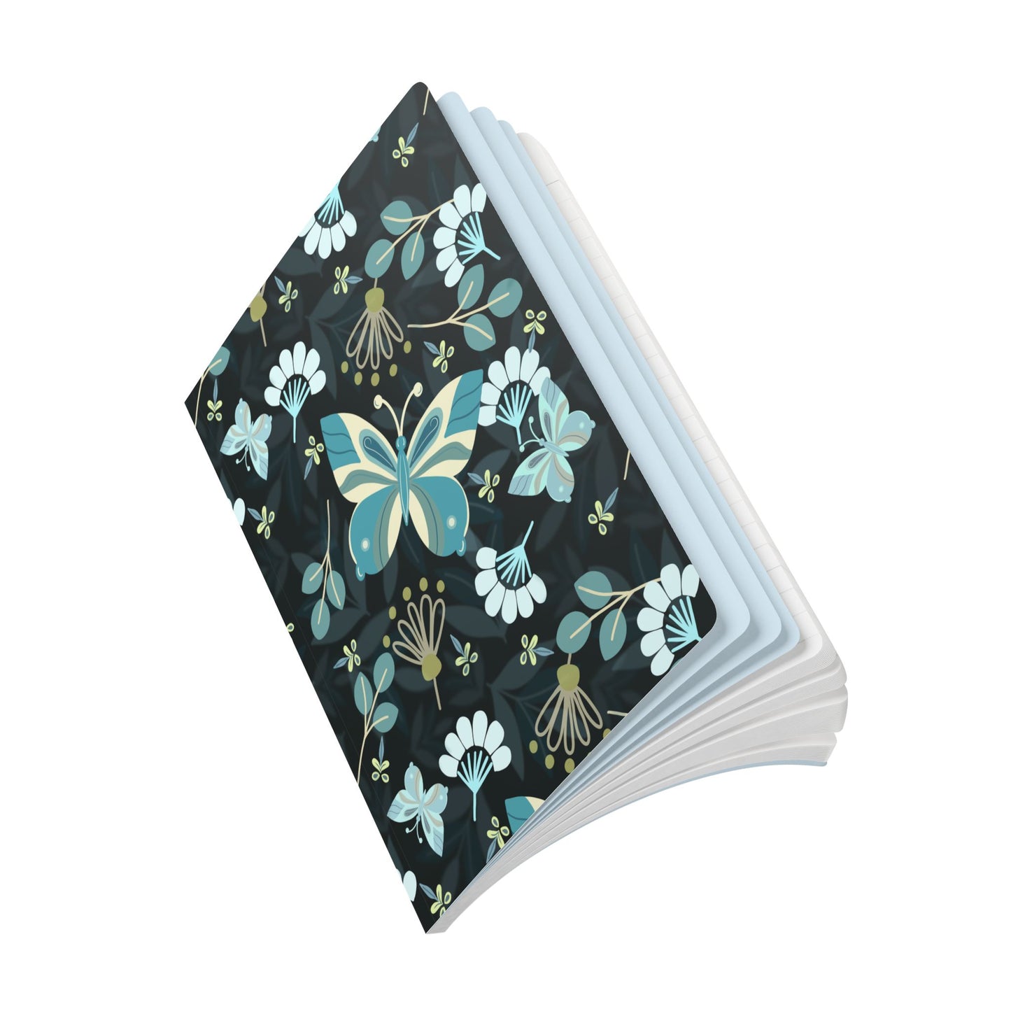 Butterfly Journal - Teal, blues, black