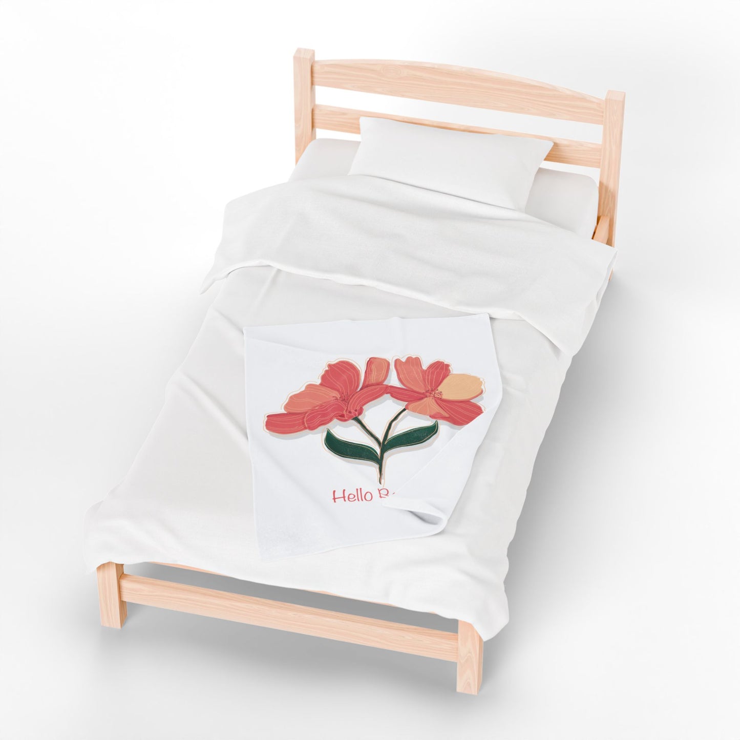 Plush Blanket - Floral Hello Beautiful Collection