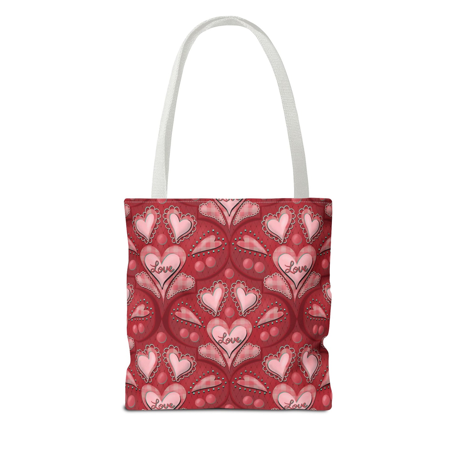 Red Hearts Tote Bag