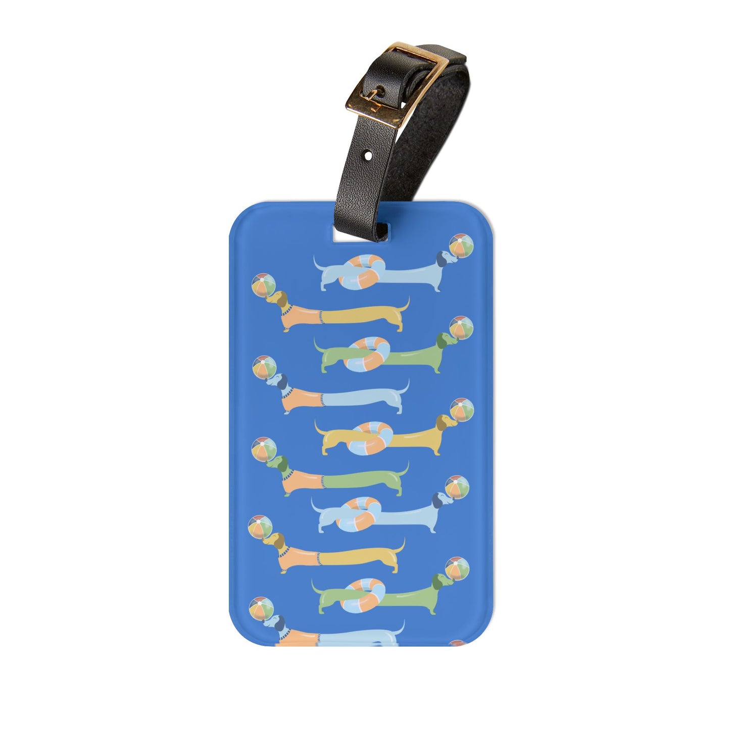 Dachshund Luggage Tag- Dog Dad, Dog Mama, Dog Gifts