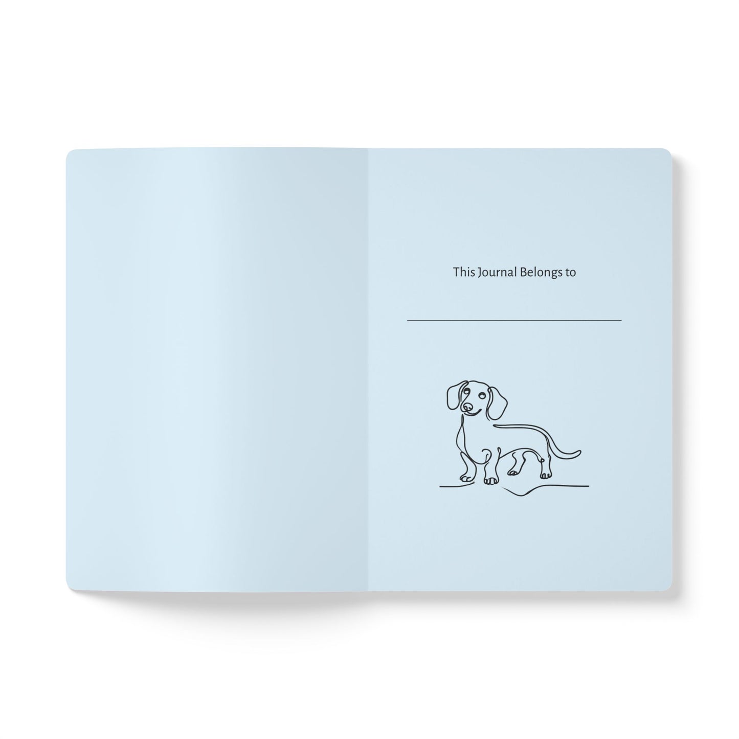 Retro Dachshund Softcover Journal