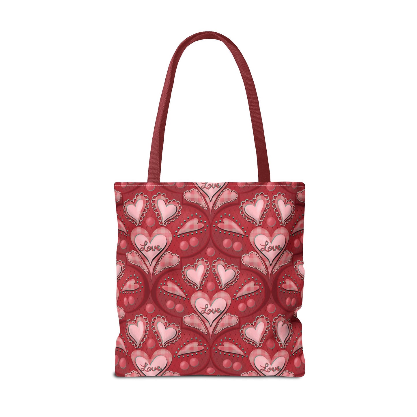 Red Hearts Tote Bag