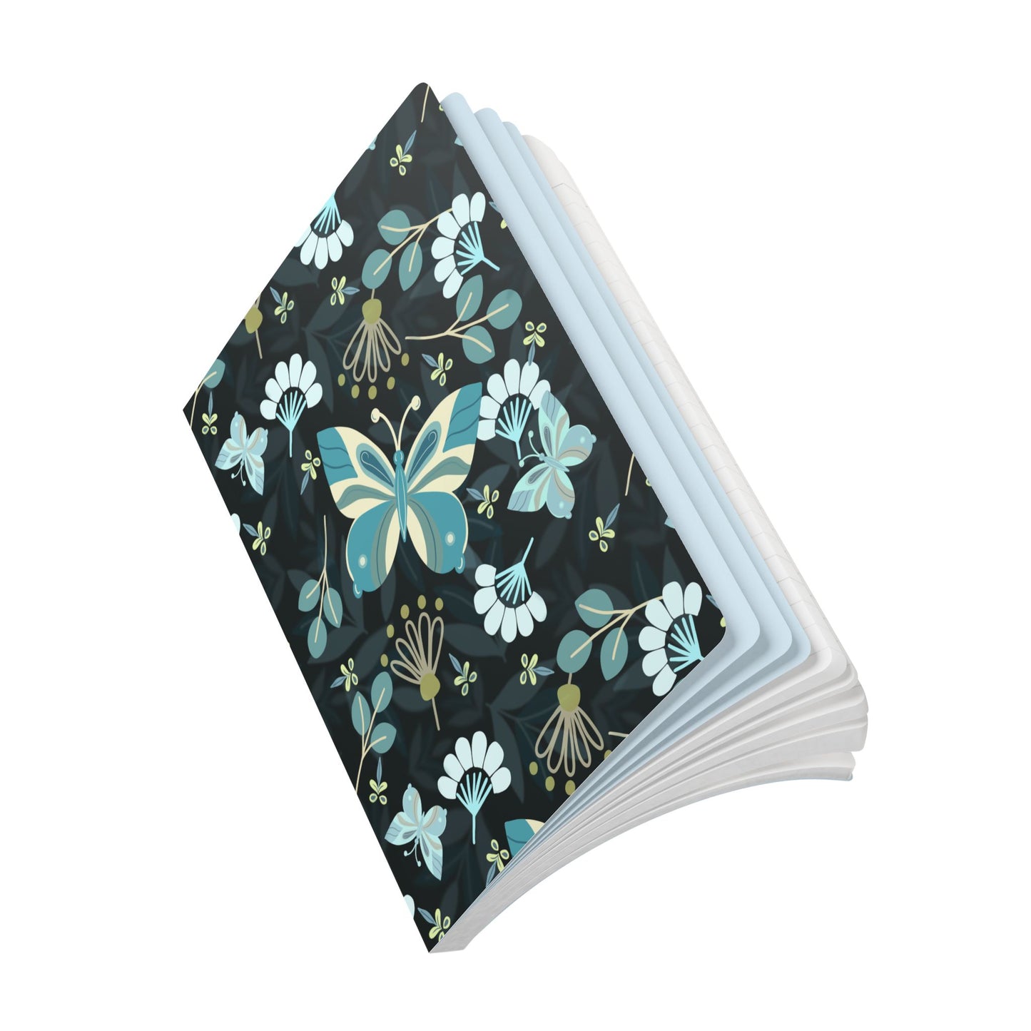 Butterfly Journal - Teal, blues, black