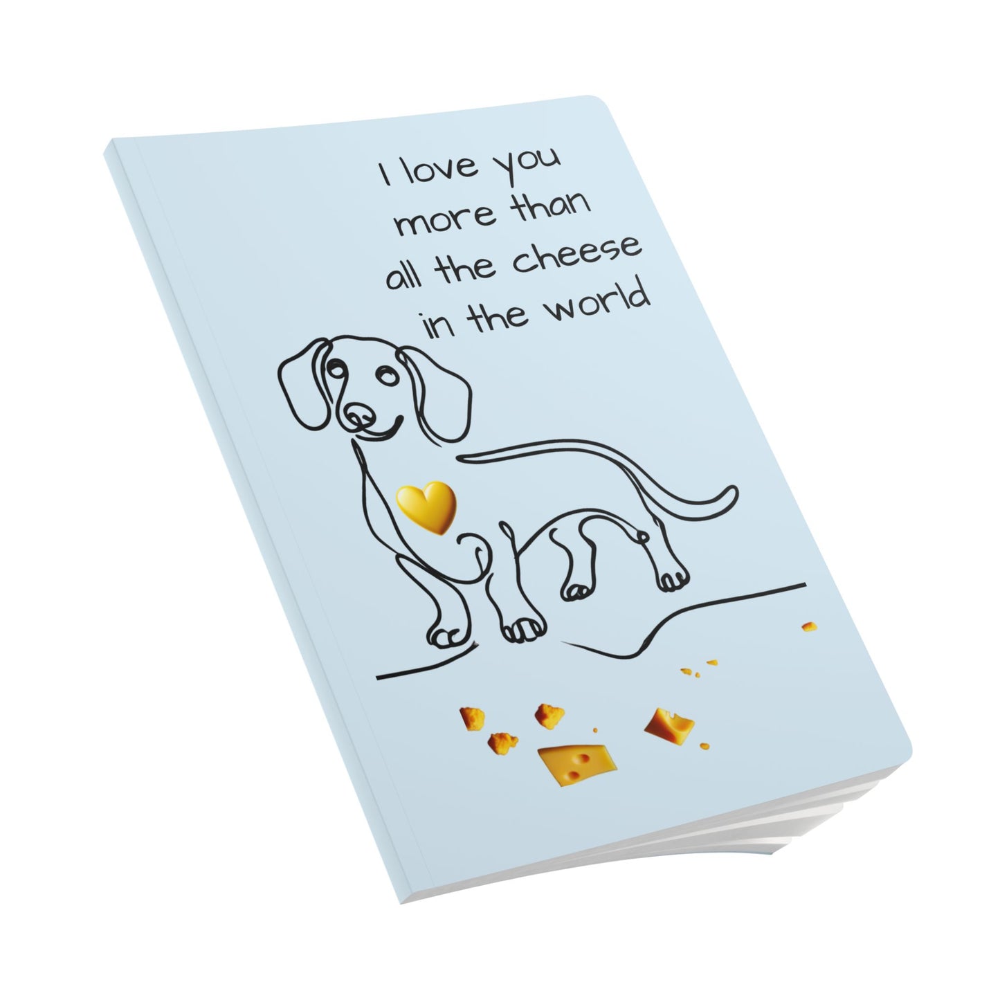 Love You More than Cheese Softcover Journal
