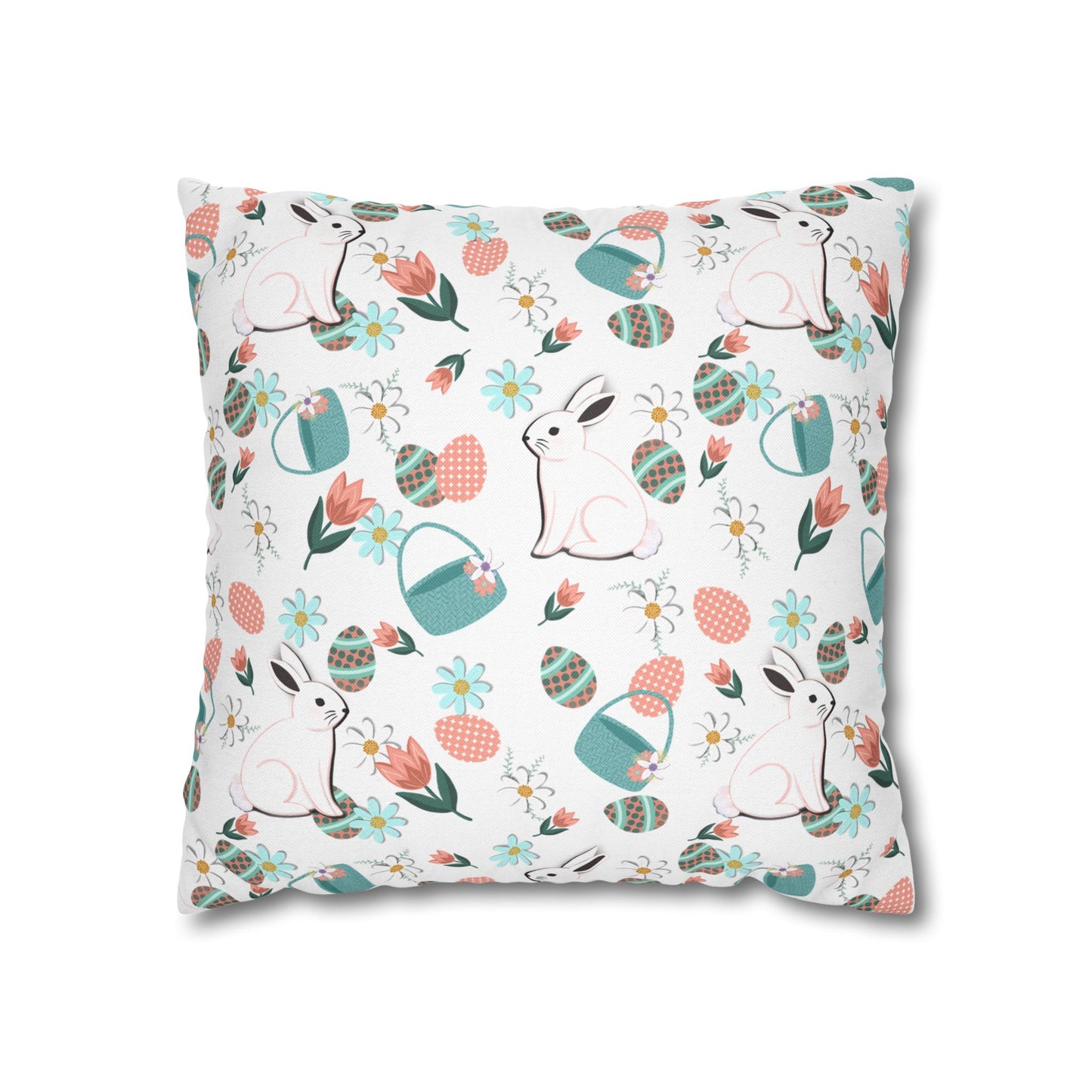 Easter Bunny Pillowcase Cover