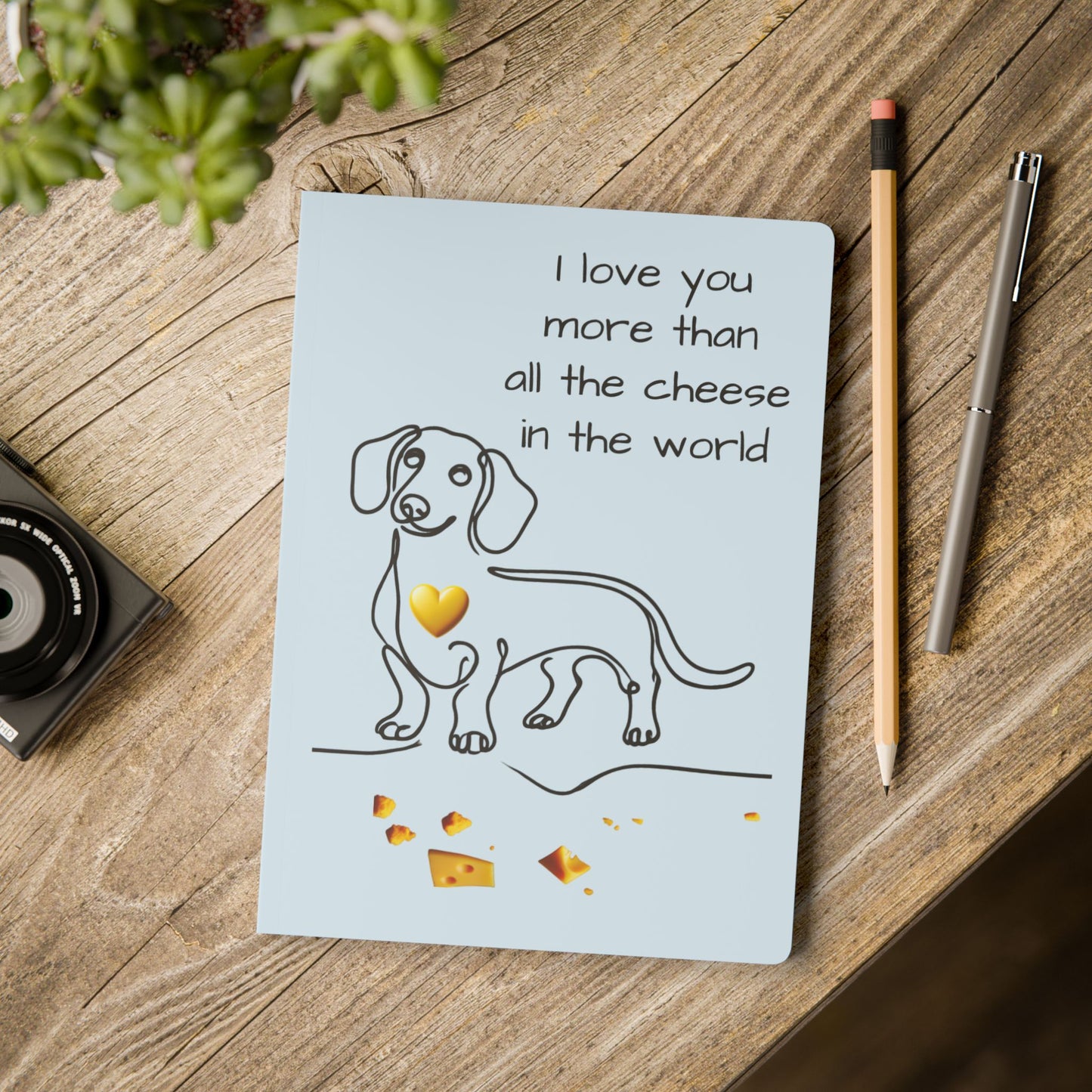 Love You More than Cheese Softcover Journal