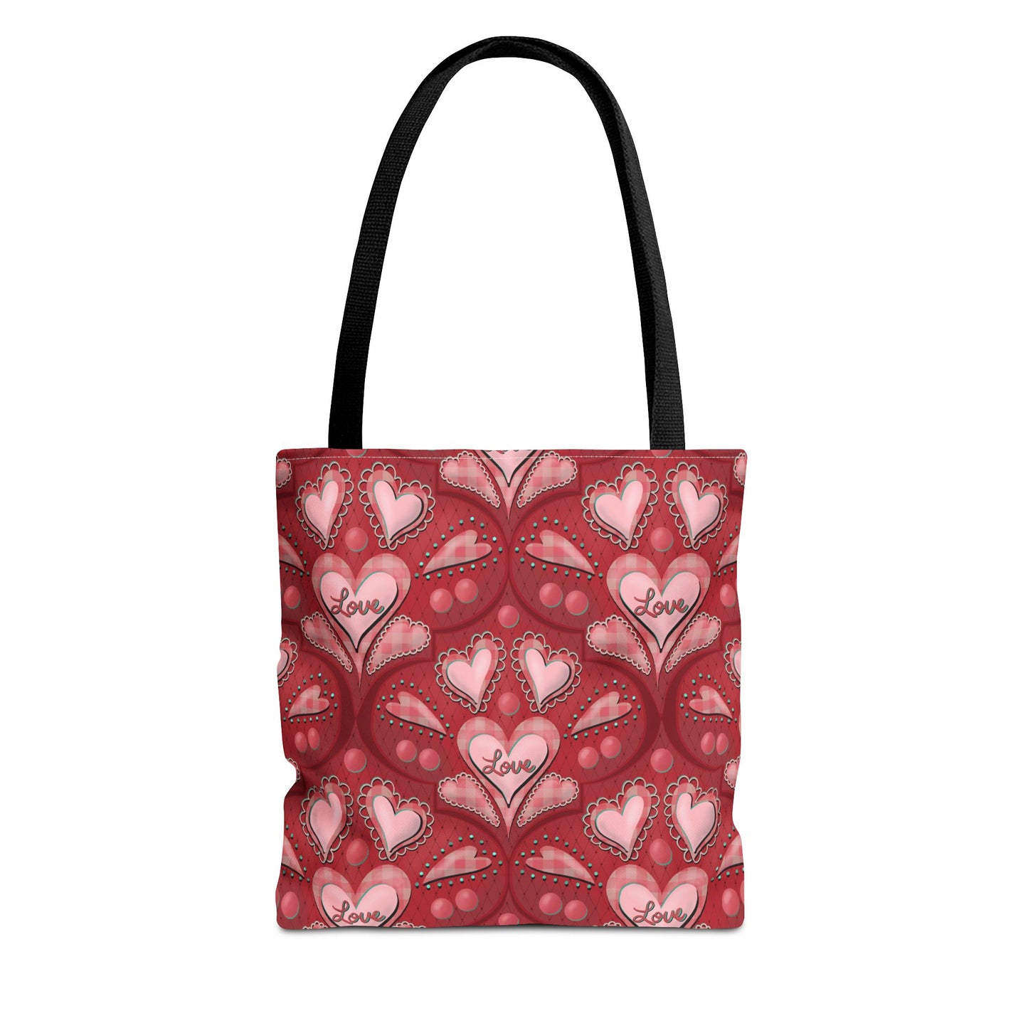 Red Hearts Tote Bag