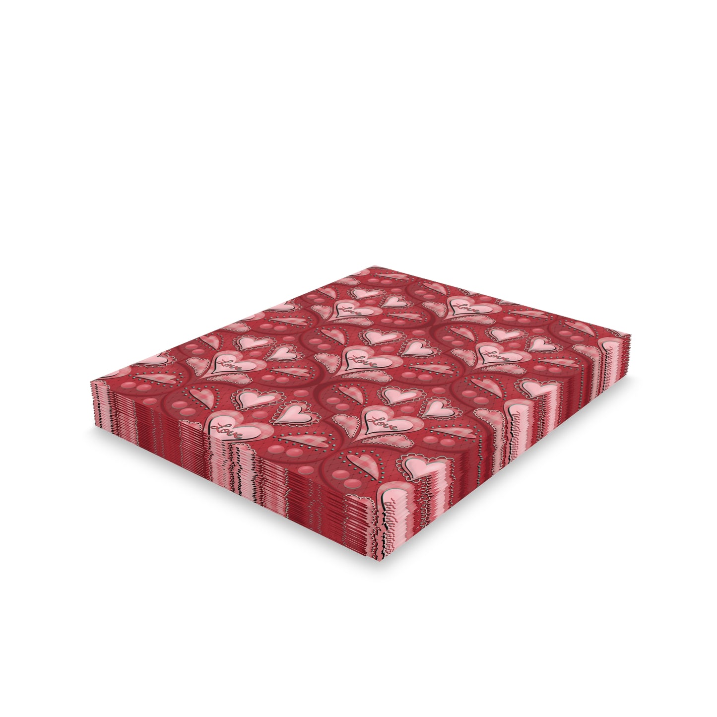 Greeting Cards Set - Red Valentine's Day Card Set (8, 16, and 24 pcs)