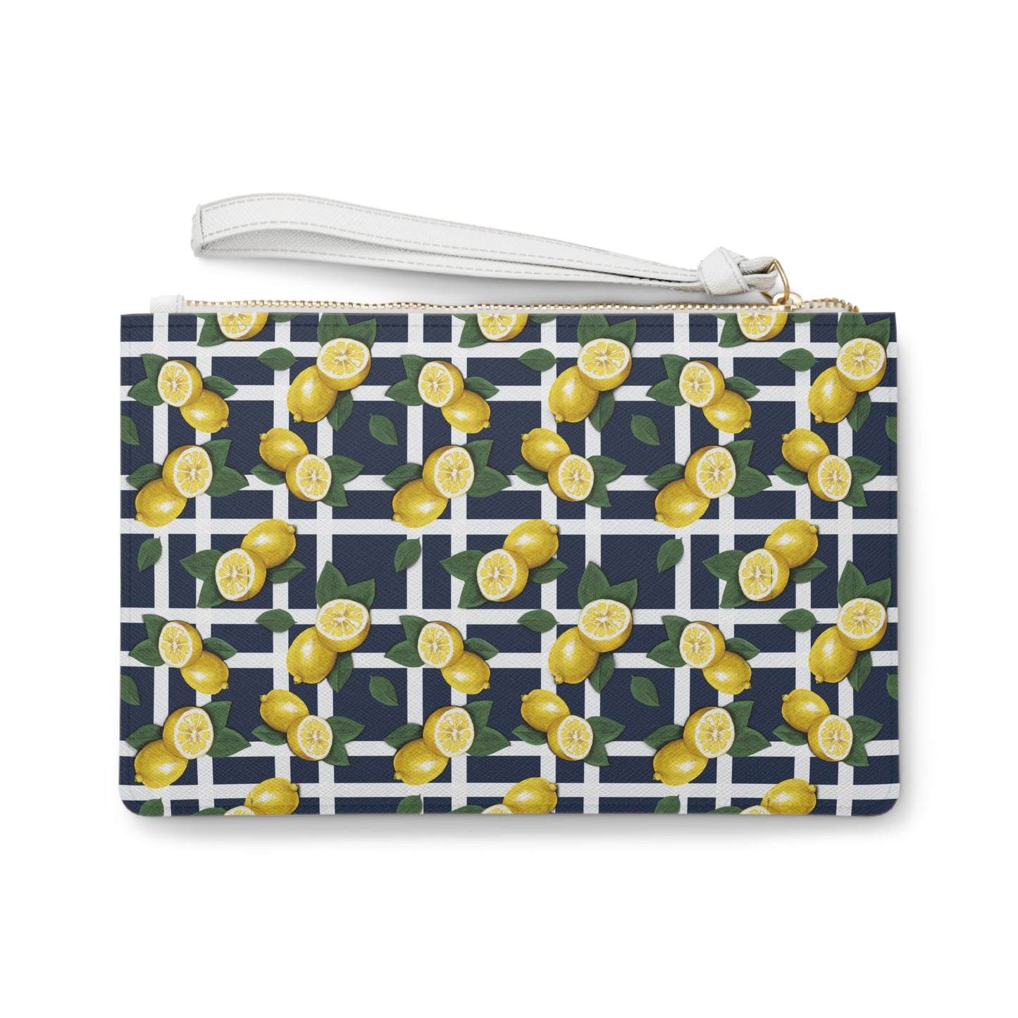 Lemon Print Clutch Bag - Stylish Summer Accessory for Casual Outings