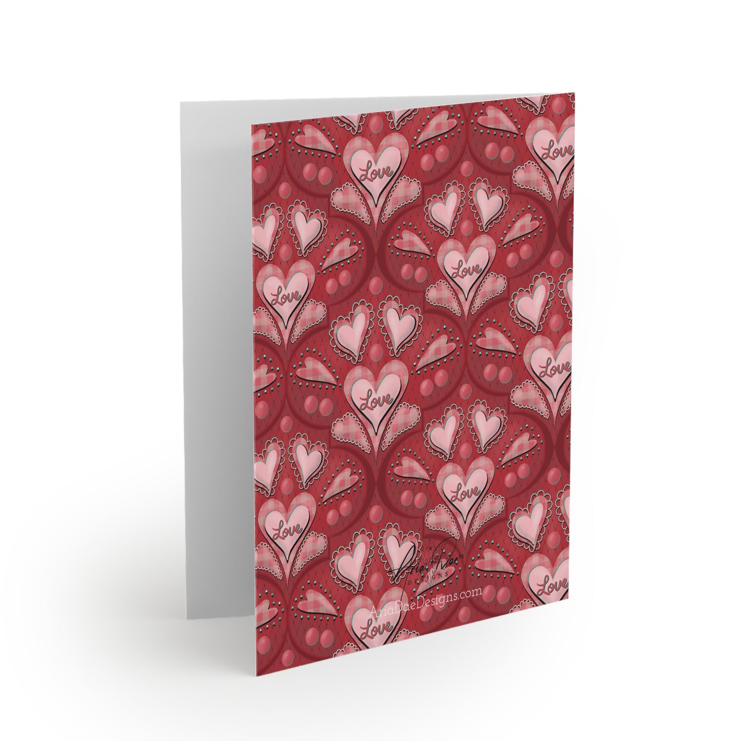 Greeting Cards Set - Red Valentine's Day Card Set (8, 16, and 24 pcs)