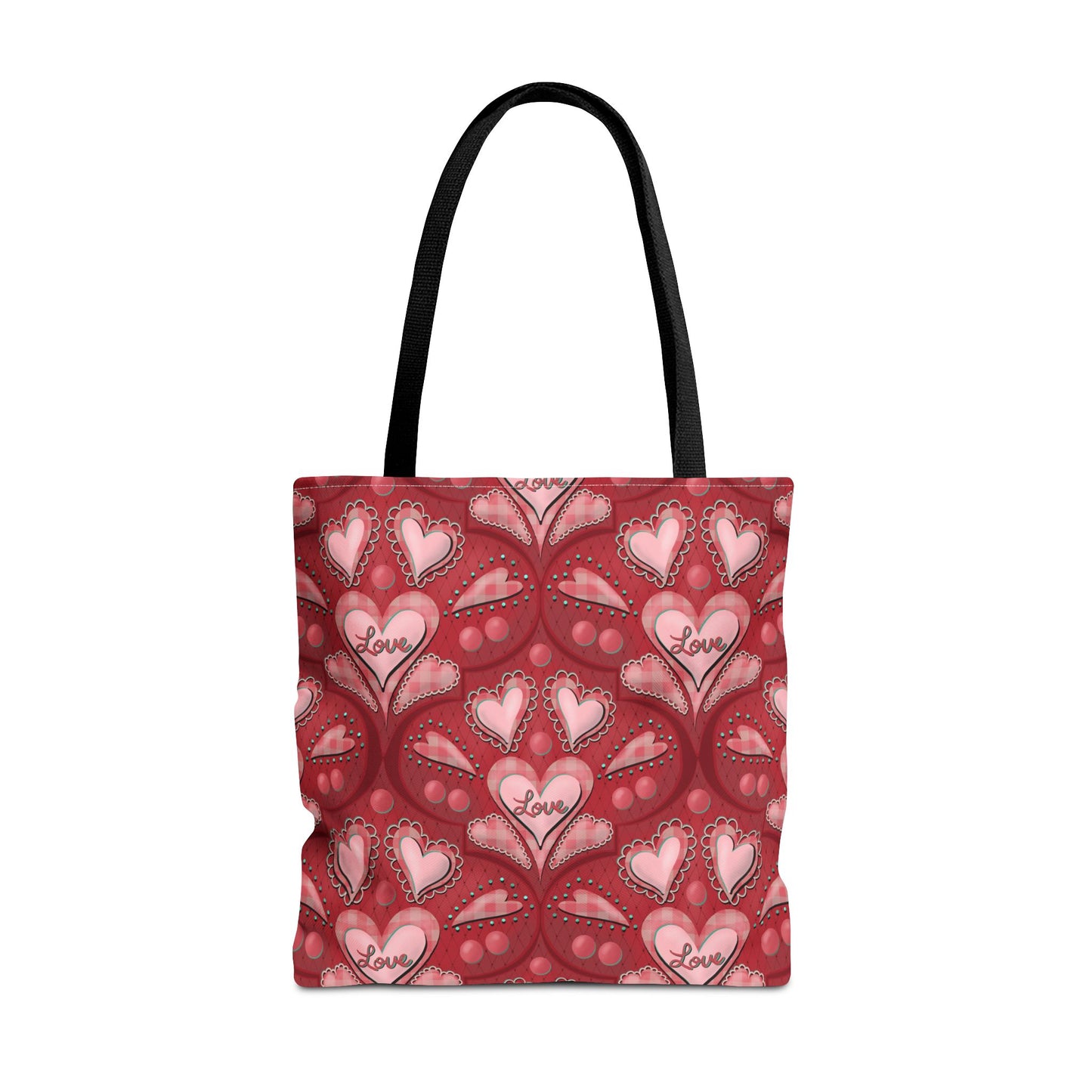 Red Hearts Tote Bag