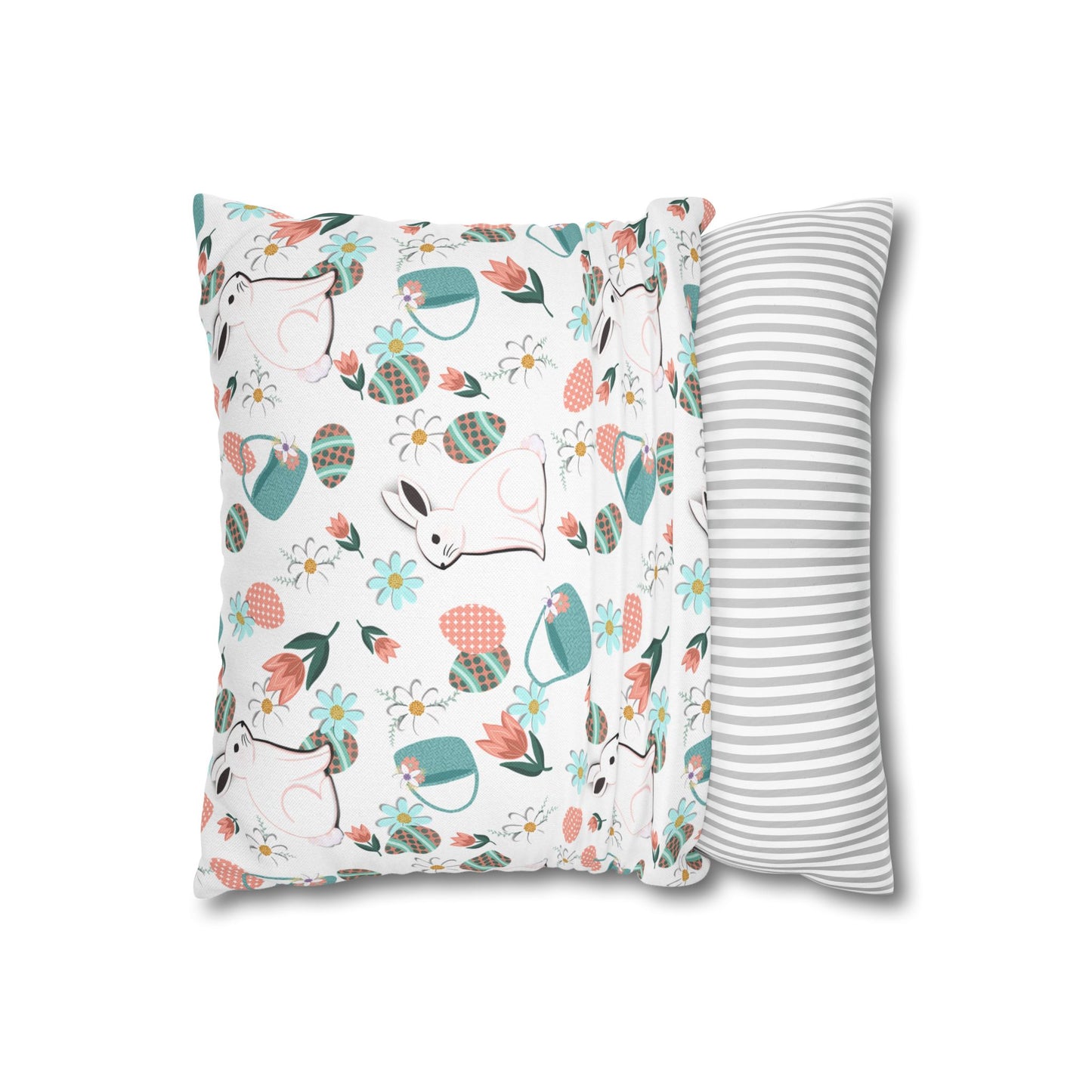 Easter Bunny Pillowcase Cover