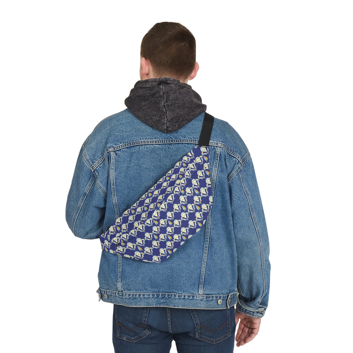 Large Compass & Boats Belt Bag, Fanny Pack, Sling Pack