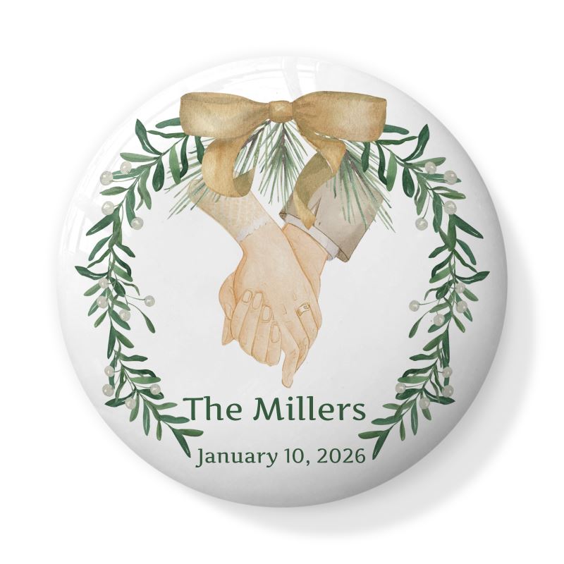Custom Bone China Round Box Keepsake Wedding Anniversary Gift