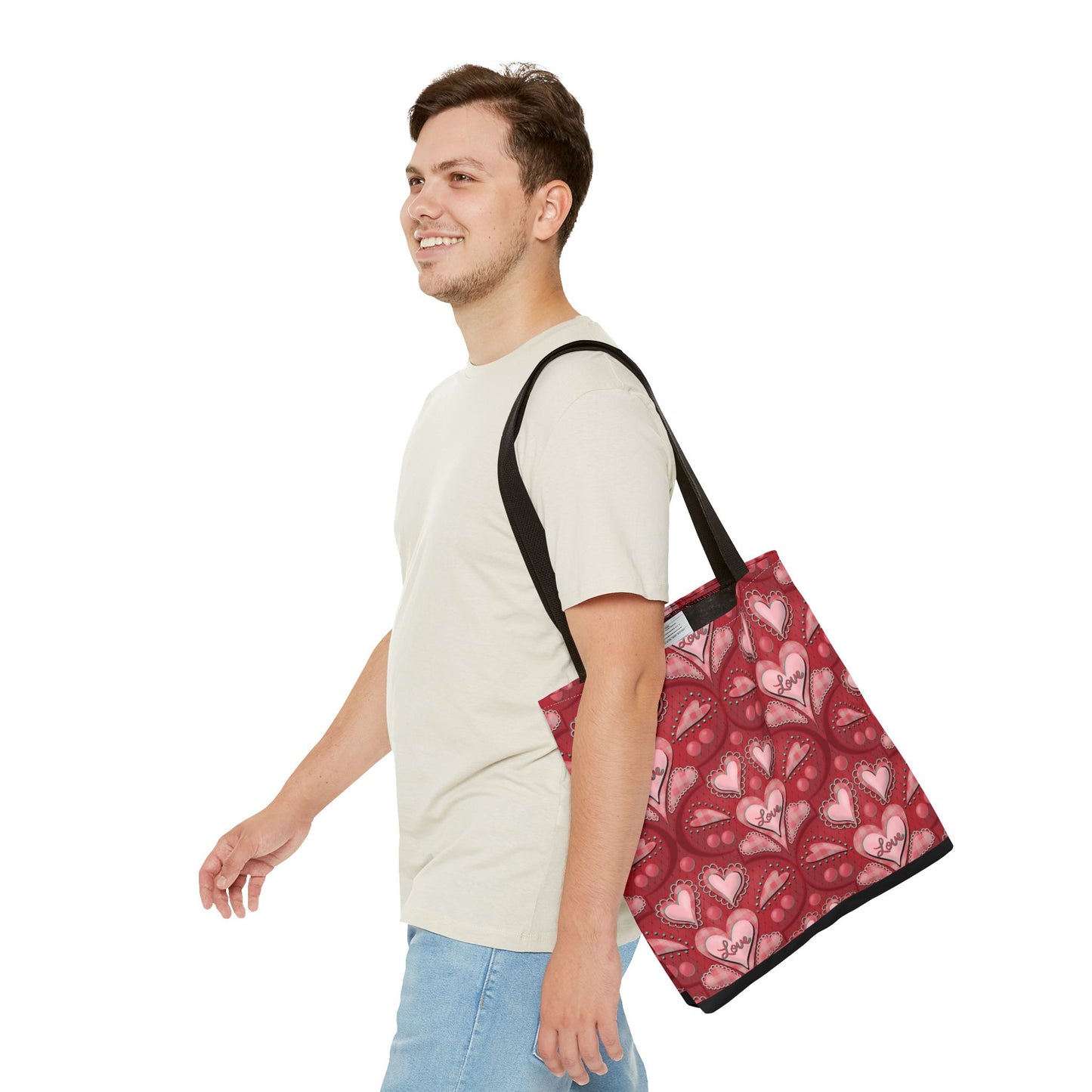 Red Hearts Tote Bag