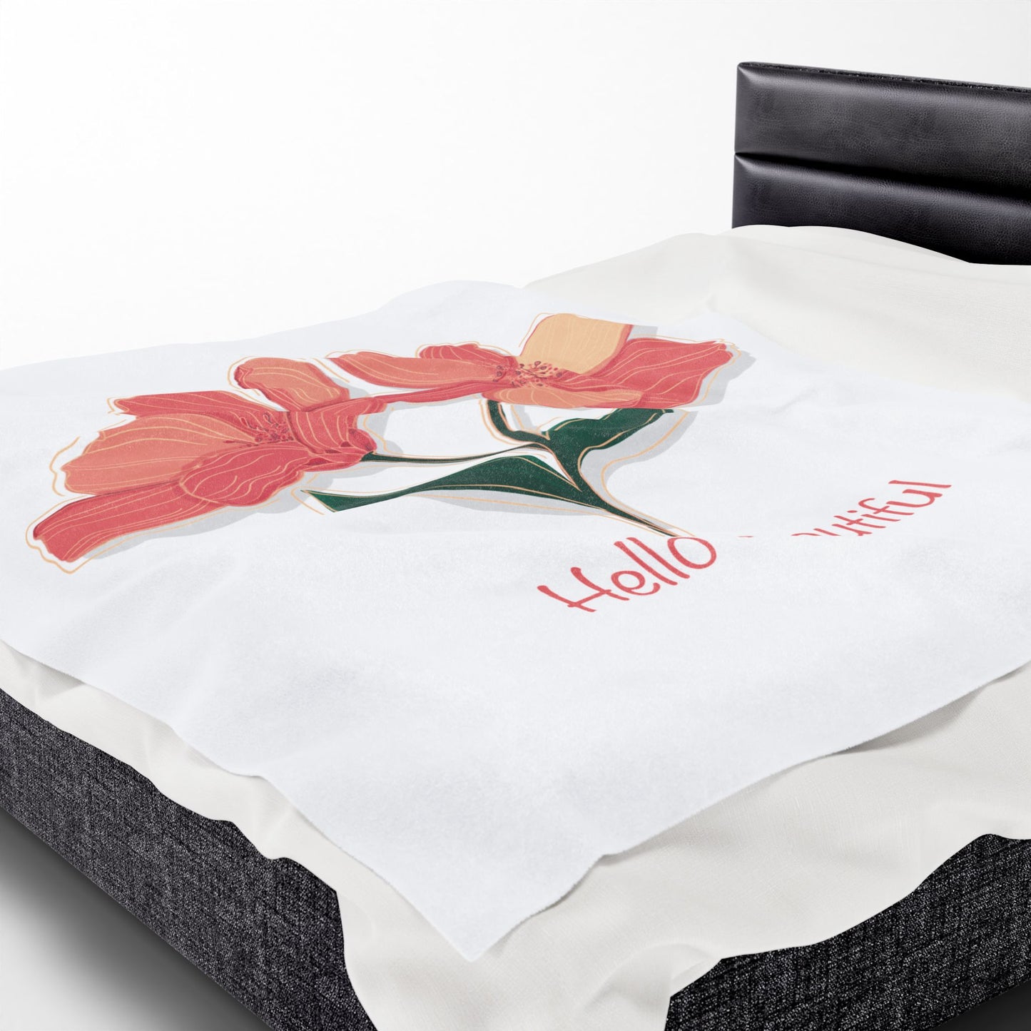 Plush Blanket - Floral Hello Beautiful Collection