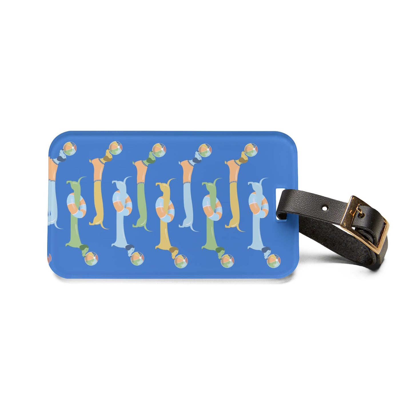 Dachshund Luggage Tag- Dog Dad, Dog Mama, Dog Gifts