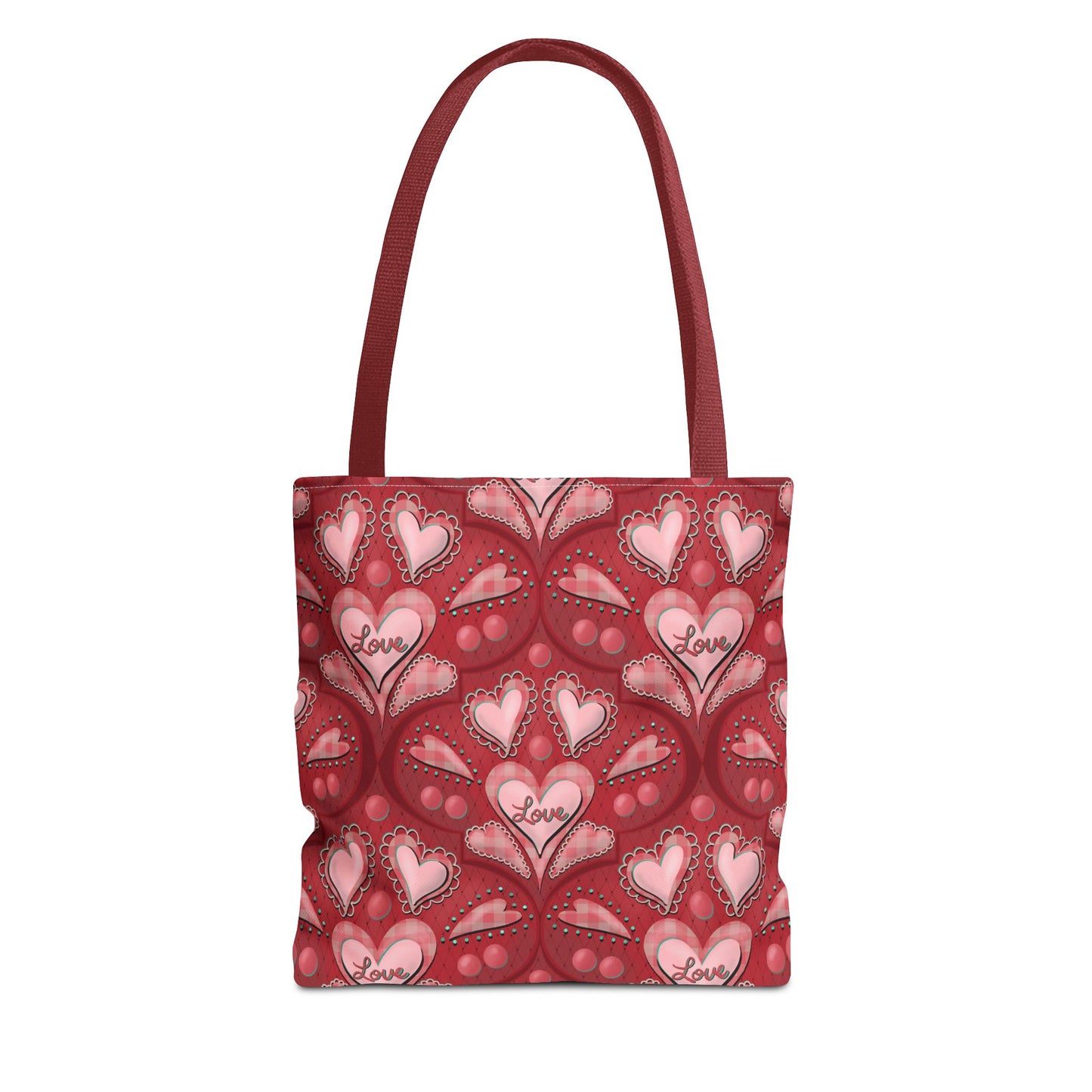 Red Hearts Tote Bag