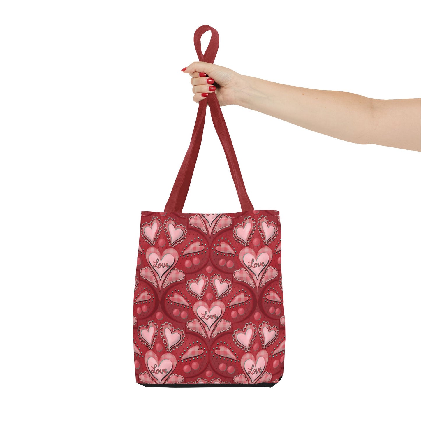 Red Hearts Tote Bag