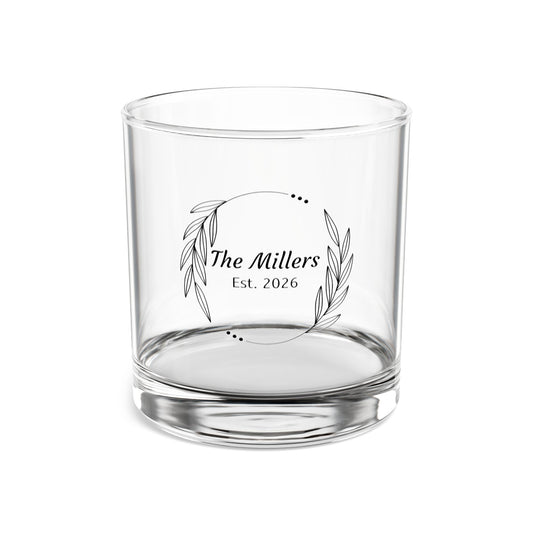 Engraved Personalized Rocks Glass 10oz Whiskey Tumbler Home Bar Custom Unique Gift Him Customized Drinkware Wedding Present Housewarming Gift
