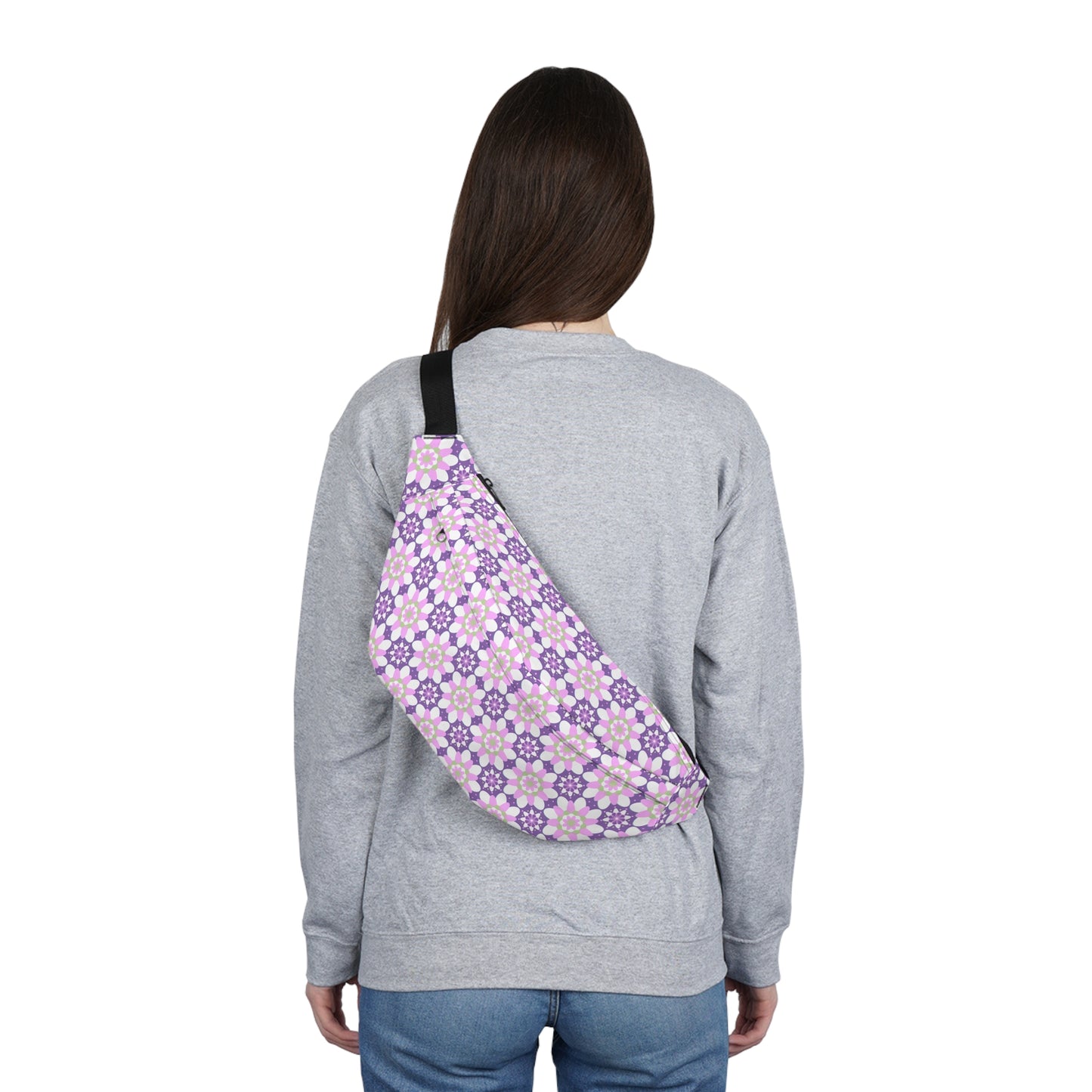 Pink Green & Purple Belt Bag, Fanny Pack, Sling Pack