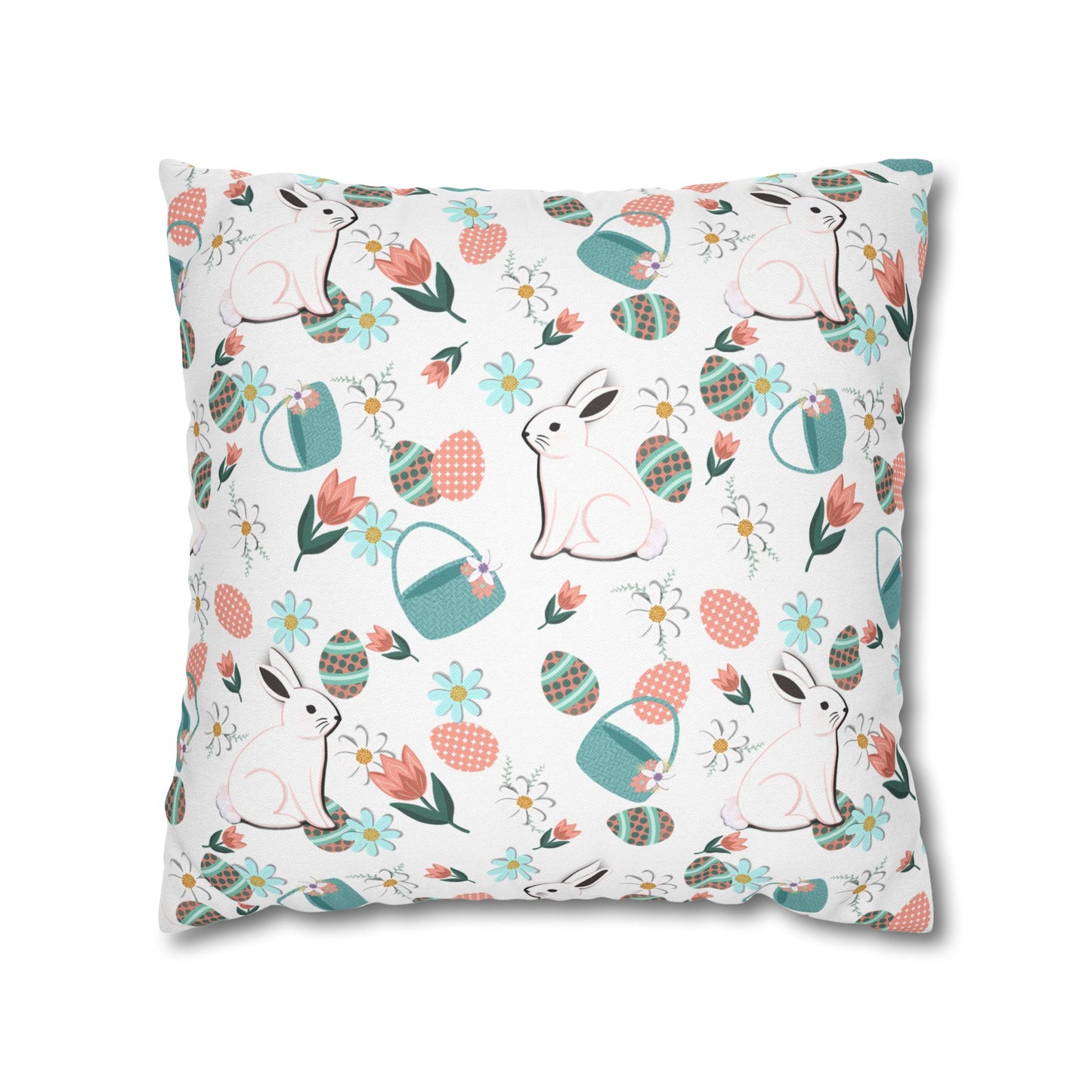 Easter Bunny Pillowcase Cover