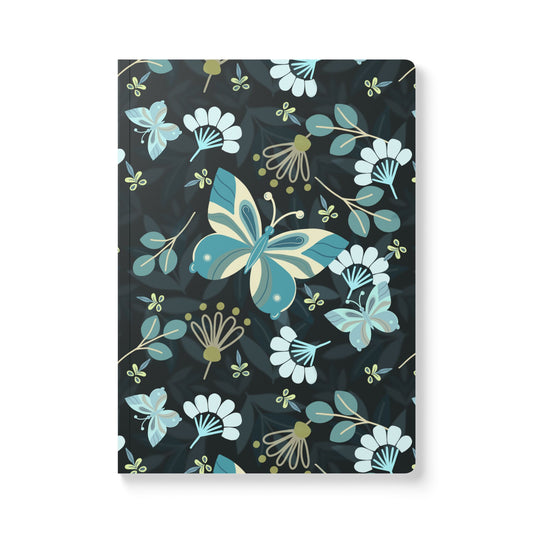 Butterfly Journal - Teal, blues, black