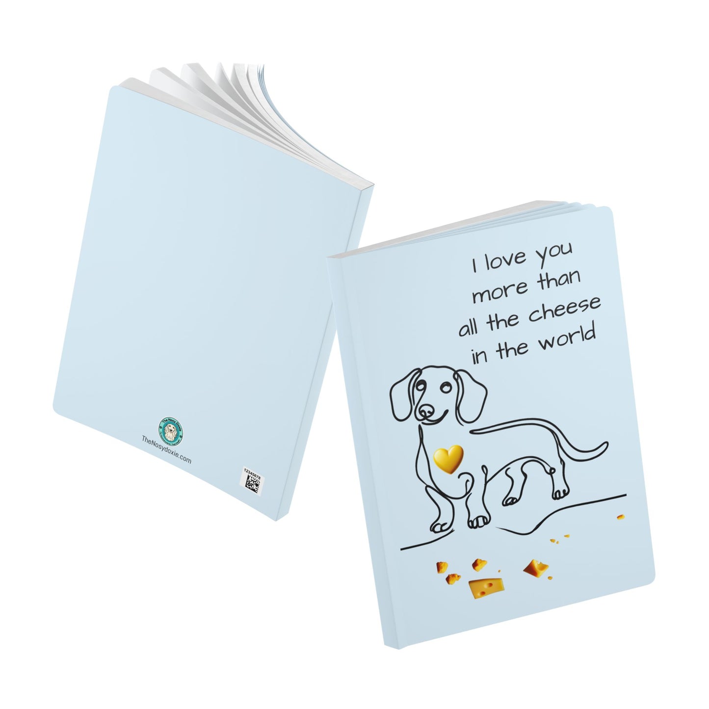 Love You More than Cheese Softcover Journal