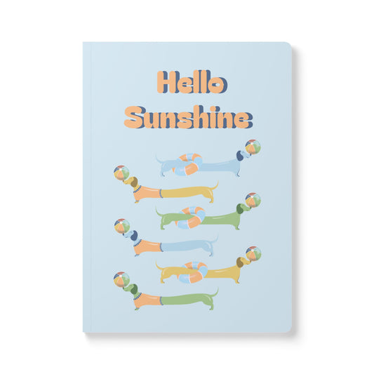 Hello Sunshine Softcover Journal- Doxie