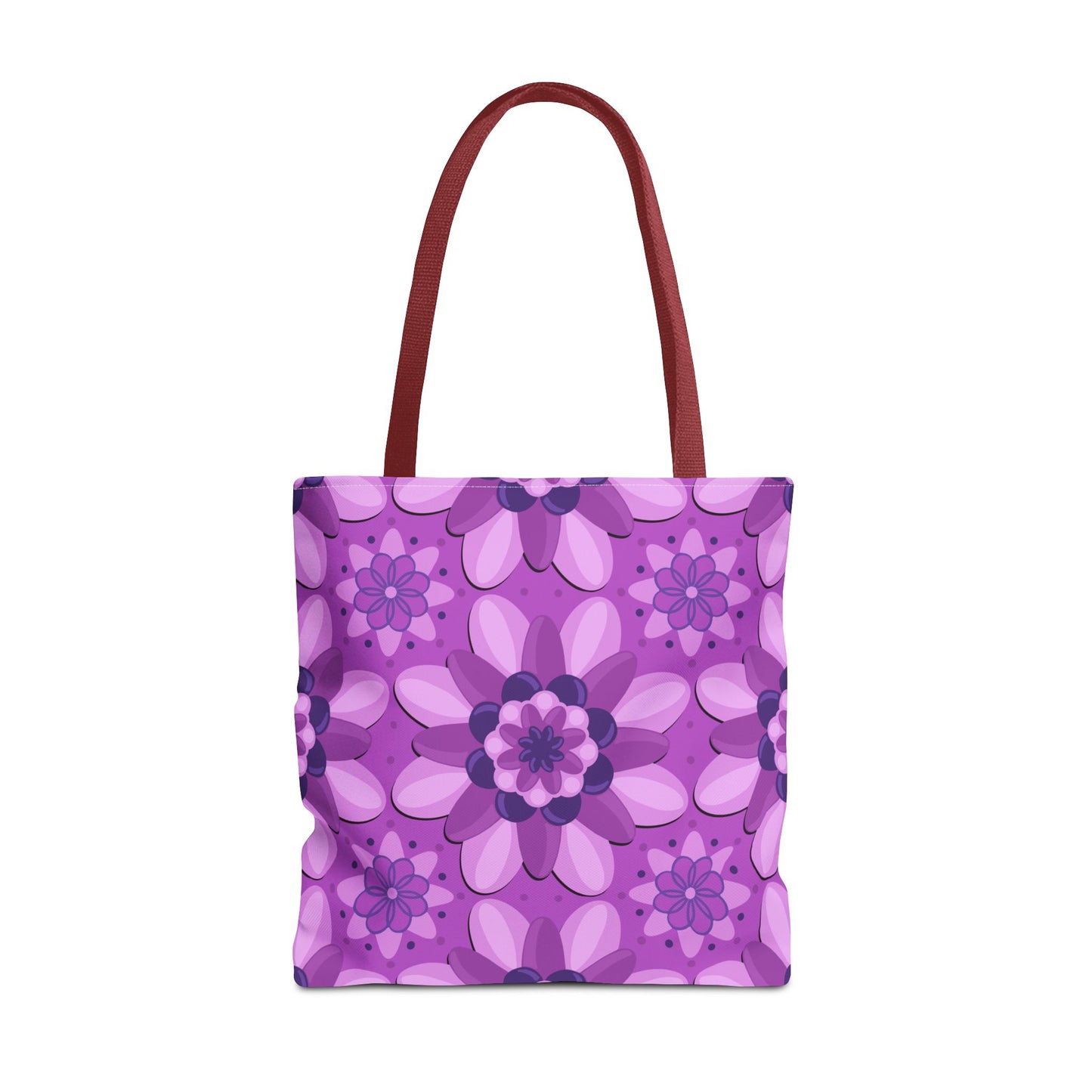 Purple Floral Tote Bag
