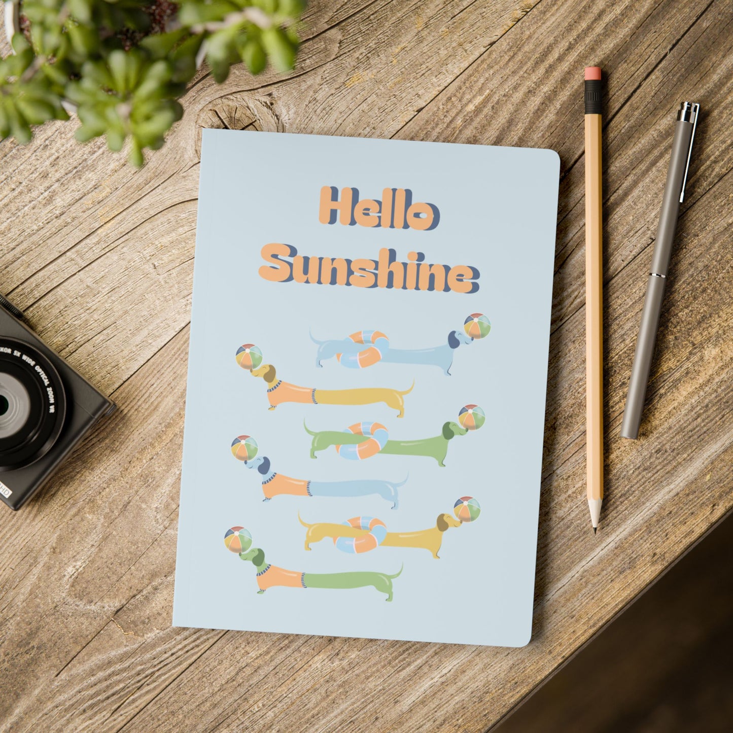 Hello Sunshine Softcover Journal- Doxie