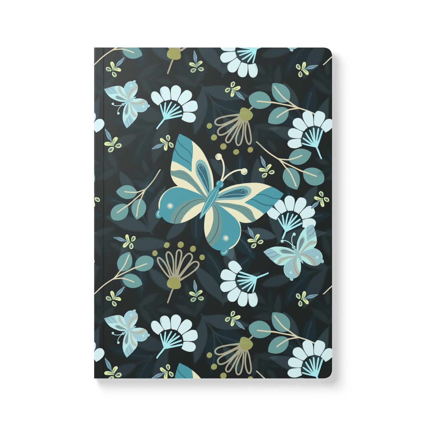 Butterfly Journal - Teal, blues, black