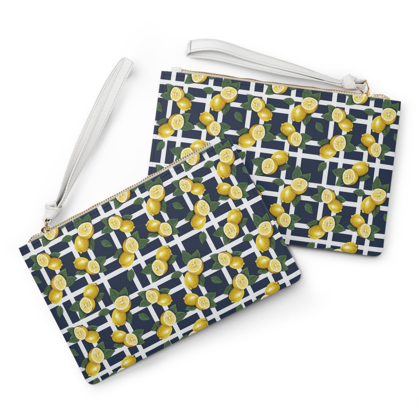 Lemon Print Clutch Bag - Stylish Summer Accessory for Casual Outings