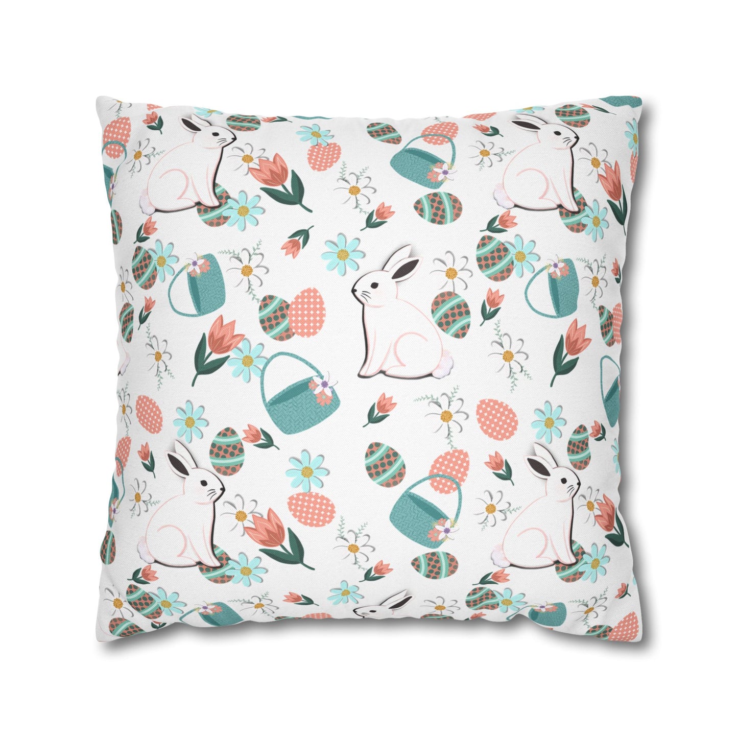 Easter Bunny Pillowcase Cover