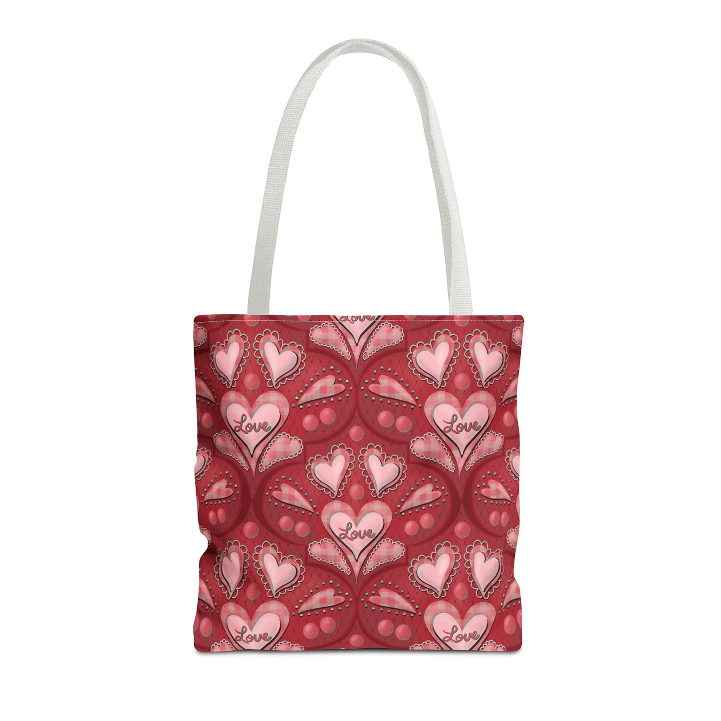 Red Hearts Tote Bag
