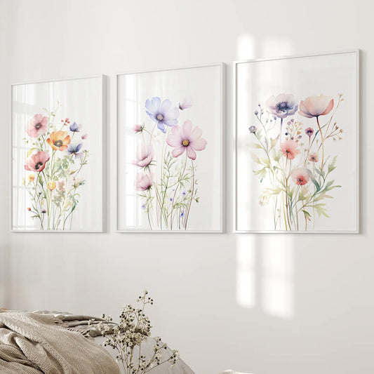 Minimalist Watercolor Botanical Prints Art Decor