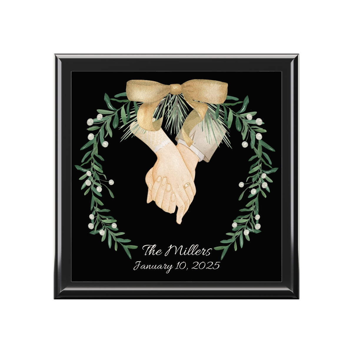 Personalized Jewelry Box Custom Keepsake Anniversary Gift Wedding Memory Box Bridal Shower Gift for Her Customized Marriage Present