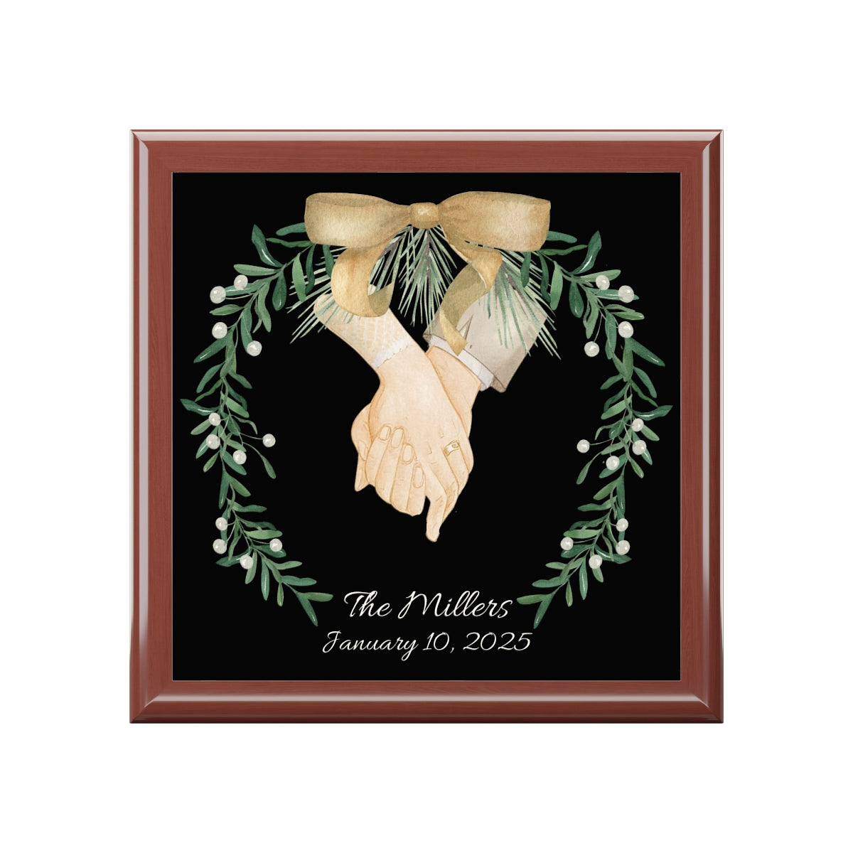 Personalized Jewelry Box Custom Keepsake Anniversary Gift Wedding Memory Box Bridal Shower Gift for Her Customized Marriage Present