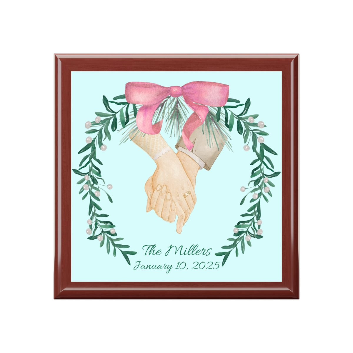 Personalized Jewelry Box Custom Keepsake Anniversary Gift Wedding Memory Box Bridal Shower Gift for Her Customized Marriage Present