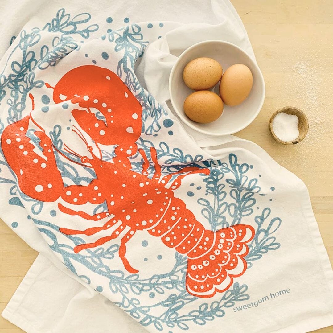 Maine Lobster Tea Towel | Nantucket Red