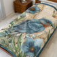 Vintage Bluebird Velveteen Plush Blanket — Soft Velvety Throw